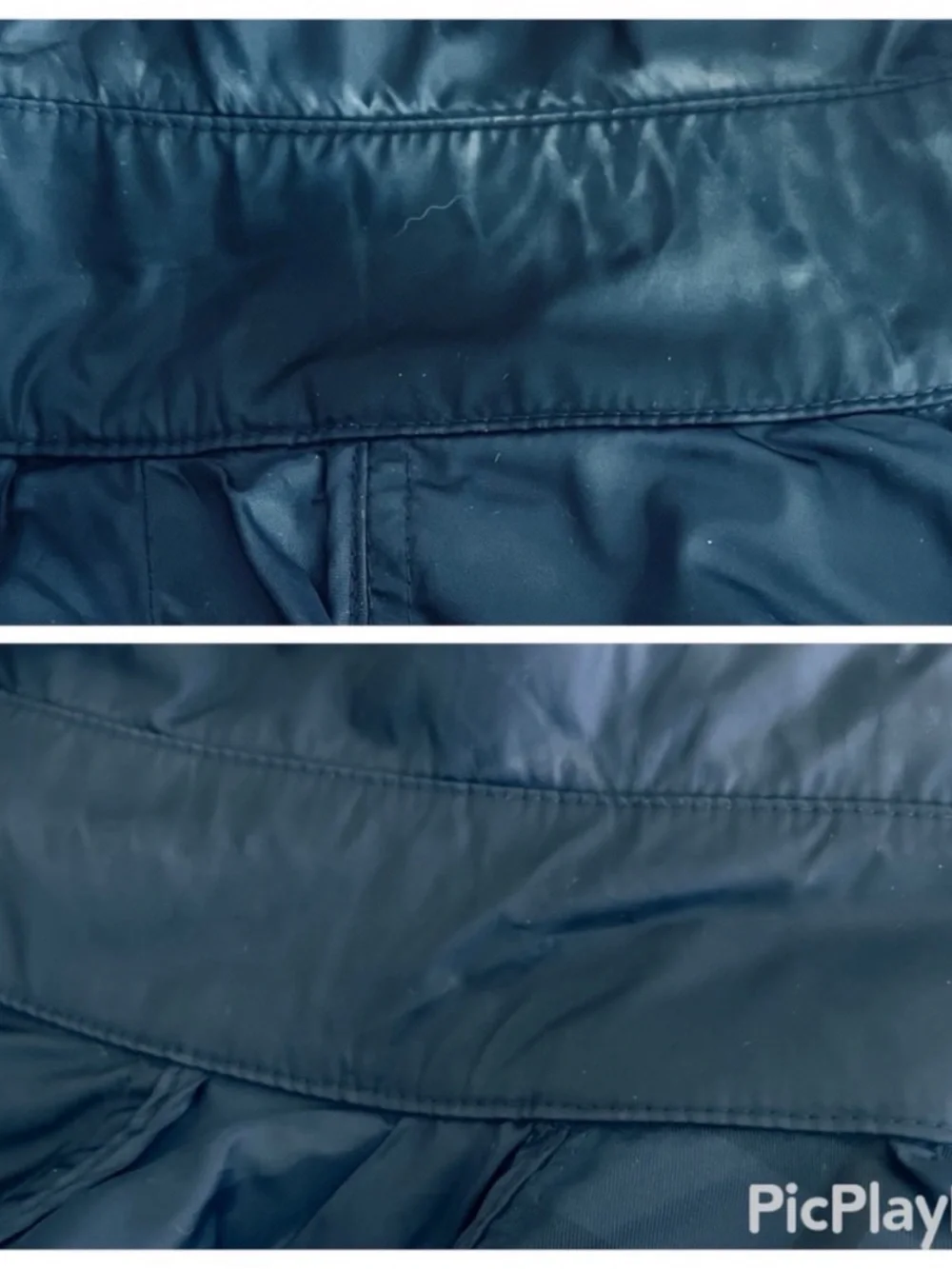 Burberry Classic Double Breasted Trench Raincoat Iconic Navy Polyamide SZ 4 - Picture 14 of 14